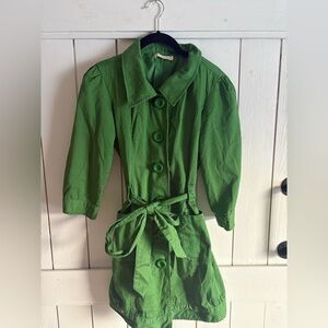 Tullette Green Garment with Black Trim